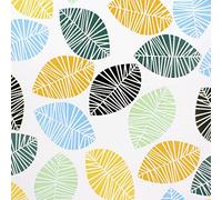 ORYX - 5544045, Tovaglia in tela cerata rettangolare con foglie colorate Impermeabile, antimacchia, in PVC, 140 cm x 20 m Si può tagliare Per esterni ed interni