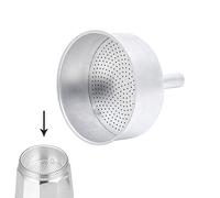 ORYX Imbuto Filtro per Caffettiera a induzione: 9 Tazze, Alluminio, Argento, 21 x 20 x 14 cm.