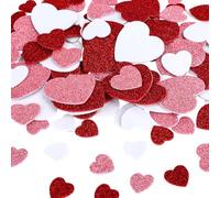 Oryxalv 180 adesivi a forma di cuore, in gomma espansa, autoadesivi, a forma di cuore, ideali per decorazioni di San Valentino, matrimoni e proposte di matrimonio