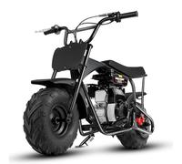 Oryxearth 105CC Mini dirtbike a 4 tempi, moto da cross per bambini, gomme larghe per fuoristrada, mini dirtbike per bambini, moto da motocross, adesivi fai-da-te per mini moto dai 13 anni in su (Nero)