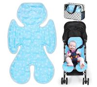 Orzbow Cuscino Passeggino Estivo,Reversibile Gel Materassino Passeggino Universale, Copri Raffreddamento Seggiolino Auto Universale per Seggiolini Auto, Seggioloni e Carrozzine, Fiocchi di Neve