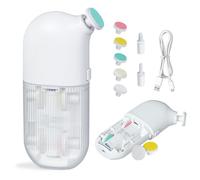 Orzbow Lima Unghie Neonato, Recargable Lima Elettrica per Unghie Neonato con Sette Teste Abrasive, Portabilità Tagliaunghie Neonato con Design Universale, Basso Rumore, Integrato, Blanco