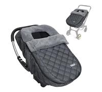Orzbow Sacco Ovetto Invernale 0-6 Mesi,Universale Sacco Termico per Ovetto con Cerniere Regolabile,Impermeabile Coperta Ovetto Neonato Invernale con Bordo Elastico,Fodera Calda,Grigio Scuro