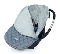 Orzbow Universale Sacco per Ovetto Invernale,Impermeabile Sacco a Pelo Termico per Seggiolino Auto (Maxi-Cosi/Römer/Cybex) con Imbracature a 3 e 5 Punti,Primavera e Autunno,Fodera Corta in Peluche