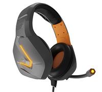 Orzly Cuffie da Gioco Bass Stereo per PS5 PlayStation 5, PS4, XBOX SERIES X|S, XBOX ONE, Nintendo Switch, Google Stadia, PC, MAC, Laptop Hornet RXH-20 Cuffie Gaming con Microfono [Edizione Vesuvius]