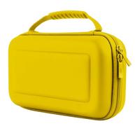 Orzly Custodia da trasporto compatibile con Nintendo Switch e New Switch Console OLED - gialla Custodia protettiva da viaggio portatile rigida Custodia a conchiglia con tasche per accessori e giochi
