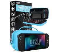 Orzly Custodia per Nintendo Switch 2, custodia protettiva da viaggio con pad per lo schermo, schede di gioco e slot MicroSD con tasche per gli accessori della console