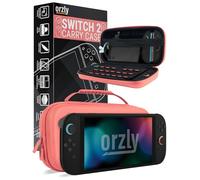 Orzly Custodia per Nintendo Switch 2, custodia protettiva da viaggio con pad per lo schermo, schede di gioco e slot MicroSD con tasche per gli accessori della console