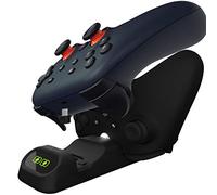 Orzly supporto caricabatterie controller per Google Stadia funziona come dock per tutti i controller di tipo C - Jet Black Edition