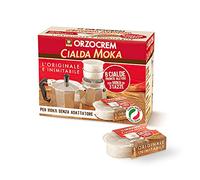 ORZOCREM Cialda Moka, Cialde Pronte all' Uso al Gusto Orzo, Made in Italy, Ideale per Moka Senza Adattatore da 3 Tazze, Astuccio da 8 Cialde