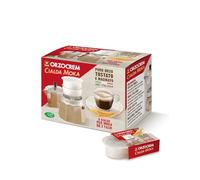 ORZOCREM - Cialde per moka orzo - 10 astucci da 8 Cialde da tre tazze predosate - senza adattatore - 80 cialde