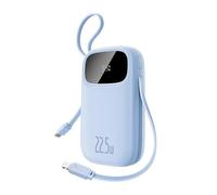 OS-Baseus EnerFill FC31 Digital Display Power Bank con 2 cavi integrati 20.000 mAh 22,5 W Galaxy Blue