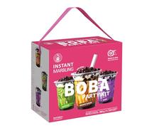 O's Bubble Instant Boba Tee Party Set 360 g | Bubble Tea Kit | 3 sapori - Taro, Matcha, zucchero di canna