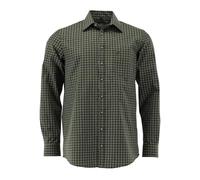 OS Trachten Camicia da uomo a maniche lunghe da caccia con colletto reclinabile Ratyp, oliva, 44/44 IT