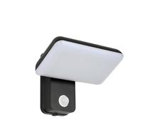 Osairous 16w Lampada Da Esterno Con Sensore Di Movimento, IP65 Applique Da Esterno Led, Ruotabile Luce Con Sensore Di Movimento Da Interno, Applique Led Per Giardino E Terrazza, Nero 3000k