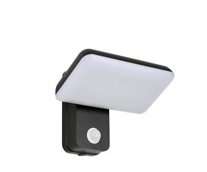 Osairous 16w Lampada Da Esterno Con Sensore Di Movimento, IP65 Applique Da Esterno Led, Ruotabile Luce Con Sensore Di Movimento Da Interno, Applique Led Per Giardino E Terrazza, Nero 3000k