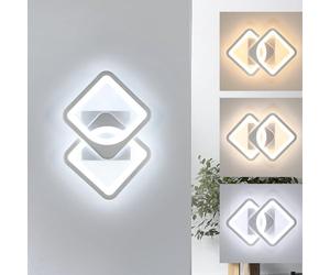 Osairous Applique da Parete Interno, 21W 2362LM Moderno Applique Camera da Letto LED, Dimmerabile 3 Colore Lampada da Parete 3000K/4500K/6500K, Illuminazione Interni per Soggiorno Scala Corrido