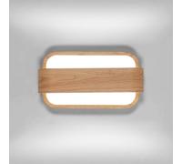 Osairous Applique da Parete LED, 13W 1462LM Lampada Parete Moderna per Interni, Lampada a Muro Color Legno per Corridoio Scale Ristorante, 6500K Luce Bianca Fredda, 27CM
