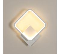 Osairous Applique da Parete LED Interno, 17W 1912LM Lampada da Parete Moderno Quadrato in Alluminio, Lampade da Muro per Camera da Letto, Soggiorno, Corridoio, Scale, 3000K Bianco Caldo, Bianca