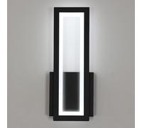 Osairous Applique LED da Parete Interno, 16W 1800LM Lampada da Parete Moderno in Acrilico, Lampada a Muro Nera Camera da Letto Bianco Freddo 6500K per Soggiorno, Corridoio, Studio, Balcone, 32CM