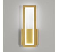 Osairous Applique LED da Parete Interno, 16W 1800LM Lampada da Parete Moderno in Acrilico, Lampada a Muro Oro Corridoio Bianco Freddo 6500K per Soggiorno, Camera da Letto, Studio, Balcone, 32CM