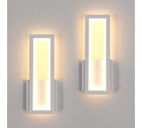 Osairous Applique LED da Parete Interno 2 Pezzi 16W 1800LM Lampada da Parete