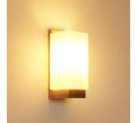 Osairous applique led da parete interno 3000K/4500K/6500K applique da parete dimmerabile a tre colori lampada da parete creativa in legno adatto per camere da letto, corridoi, scale (25 * 12 * 10 cm)