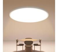 Osairous Plafoniera LED Soffitto, Ø40cm 36W Plafoniere moderna, IP44 Lampada LED Soffitto, 3000k 3980 LM Luce Calda per Soggiorno, Camera da Letto, Cucina, Bagno, Balcone