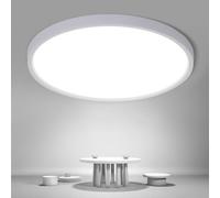 Osairous Plafoniera LED Soffitto, Ø40cm 36W Plafoniere moderna, IP44 Lampada LED Soffitto, 6500k 3980 LM Luce Bianco Fredda per Soggiorno, Camera da Letto, Cucina, Bagno, Balcone