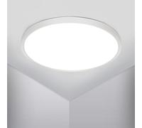 Osairous Plafoniera LED Soffitto, Ø50cm 42W Plafoniere moderna, IP44 Lampada LED Soffitto, 6500k 4800 LM Luce Neutra per Soggiorno, Camera da Letto, Cucina, Bagno, Balcone (6500k, 50cm 42W)