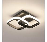 Osairous Plafoniera LED Soffitto, Lampadario LED Soffitto Moderna Quadrata 22W 2137LM, Lampada da Soffitto Luce Neutra 4500K per Camera da Letto Soggiorno Cucina, 29CM