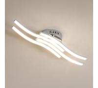 Osairous Plafoniera LED Soffitto Moderno, 24W 2300LM Lampada da Soffitto in Acrilico, Luce Bianca Neutra 4000K per Soggiorno Camera da Letto Cucina e Ristorante,53CM