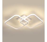 Osairous Plafoniera LED Soffitto Quadrata, 42W 4725LM Lampada da Soffitto LED Moderna, Plafoniera Bianco Soggiorno in Acrilico per Camera da Letto Cucina Studio Ufficio, Luce Neutra 4500K, 64CM