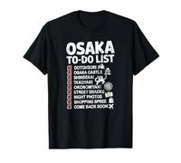 Osaka Giappone Lista delle Cose da Fare Dotonbori Kansai Castle Souvenir Maglietta