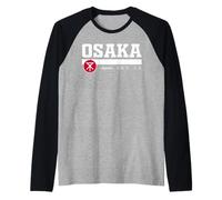 Osaka Japan Maglia con Maniche Raglan