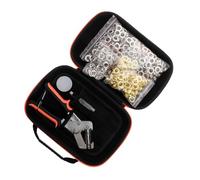 OSALADI 1 Impostato Kit di Attrezzi per Anelli di Tenuta Utensili in Pelle Pugno di Occhiello Strumento di Perforazione del Tessuto Pinze per Occhiali Punzone per Occhielli Ferro da Stiro