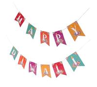 OSALADI 1 Set Banner Di Lettere Sospeso Ghirlande Arredamento Primo Per Decorazione Contento Decorativo Banner Decorazioni Diwali Di Diwali Bandiera Diwali Carta