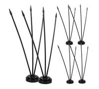 OSALADI 1 Set Base Del Pennone Mini All'aperto Scrivania Bandiere Supporto Portabandiera Piccolo Portabandiera Per La Decorazione Asta Portabandiera e Supporto Per Interni Plastica Nero