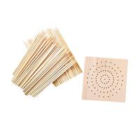 OSALADI 1 Set Base di Inserimento in Legno Supporto per Action Figure Stand dei burattini portautensili in Ceramica rastrelliera in Legno Bastoncini per Artigianato di Legno Beige