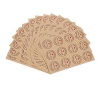 OSALADI 1 Set Etichette Adesive Ringraziamento Carta Kraft Per Packaging Piccoli Negozi Sigillanti Per Buste Dolci E Regali 25 Fogli