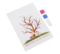 OSALADI 1 Set Festa di rivelazione di Genere Ragazzo Decorazione OH decori Che rivelano Il Genere a Forma di Blu Libro degli Ospiti Genere rivelare i Giochi per Feste Carta Rivestita