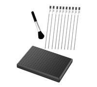 OSALADI 1 Set Set di Stand di Pittura Acciaio passatempo Inossidabile di Grandi Dimensioni Fermaglio per dipingere Il Modello Accessori di Pittura Modello Ferro da Stiro Nero