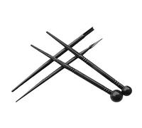 OSALADI 1 Set Set di Strumenti di Argilla Strumenti di Ceramica Scultura Strumenti di Intaglio in Ceramica Strumento di Argilla Rotolando Modellazione Clay Cutters Plastica Nero 4 Pezzi