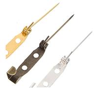 OSALADI 1 Set Spille Sicurezza Bar Pins Metallo Resistenti Per Base Spilla Fai Da Te Chiusura Posteriore Per Collane Gioielli E Decorazioni Abbigliamento Colori Oro E Argento 150 Pezzi