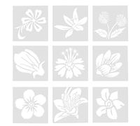 OSALADI 1 Set Stencil per Creativi per Progetti Artistici Fai da Te Sicuri E Resilienti per Sviluppare creatività E 9 Pezzi