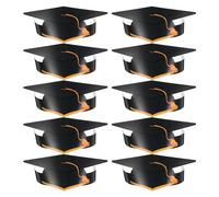 OSALADI 10 Cappelli di Laurea per in Età Prescolare in Carta con Cordino Elastico Regolabile Decorazioni per Feste di Laurea Asilo Nido Corone di Congratulazioni per Cerimonie Scuola