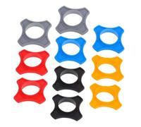 OSALADI 10 pezzi Anelli Antiscivolo per Microfono Palmare in Morbido Protezione Rotolamento e Caduta Colori Misti Arancione Blu Nero Grigio Rosso Accessori Karaoke e Microfoni Wireless