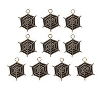 OSALADI 10 Pezzi Charms Smaltati Neri per Bracciali e Collane Fai da Te Spacer Ciondoli Simbolici per Gioielli Handmade Creativo per Amanti Del Diy