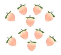 OSALADI 10 Pezzi Ciondoli Frutta Pesca Polimeri per Creazioni Fai da Te Charm per e Collane Accessori Decorativi Unici e Colorati per Gioielli
