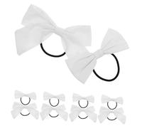 OSALADI 10 Pezzi Elastici per con Fiocco per Ragazze Accessori Elasticizzati per Coda Cavallo per Scuola e Feste Comodi e Resilienti per Progetti Diy e Stile